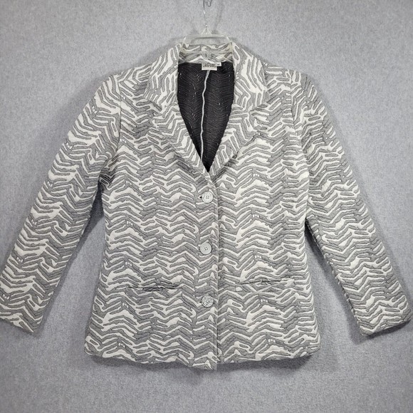 Veste Parsley Sage Winter White - Taille L, Couleur Ivoire, Ornements Orange/marron/vert, Neuf Avec étiquette